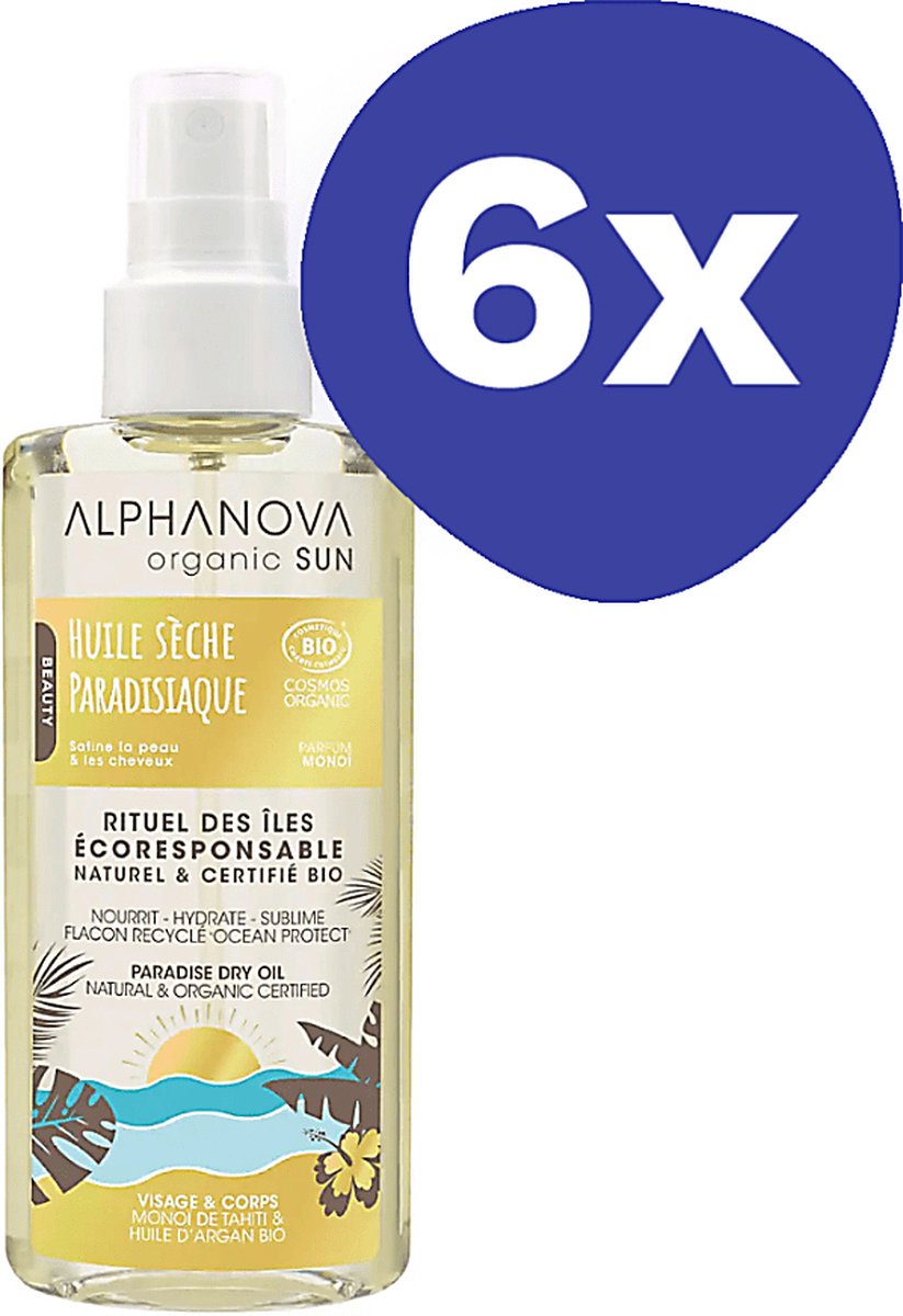 Goedkoopste Alphanova Sun BIO Paradise Dry Oil Spray (6x 125ml