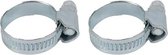 Talen Tools - Colliers de serrage - Plaqué zinc - 16-25 mm - 2 pièces