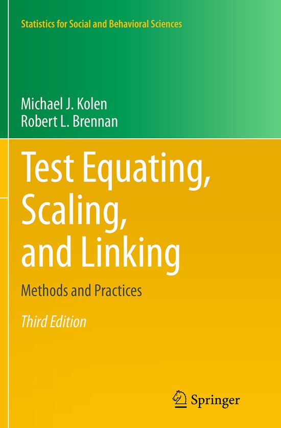 Test Equating, Scaling, and Linking - cover