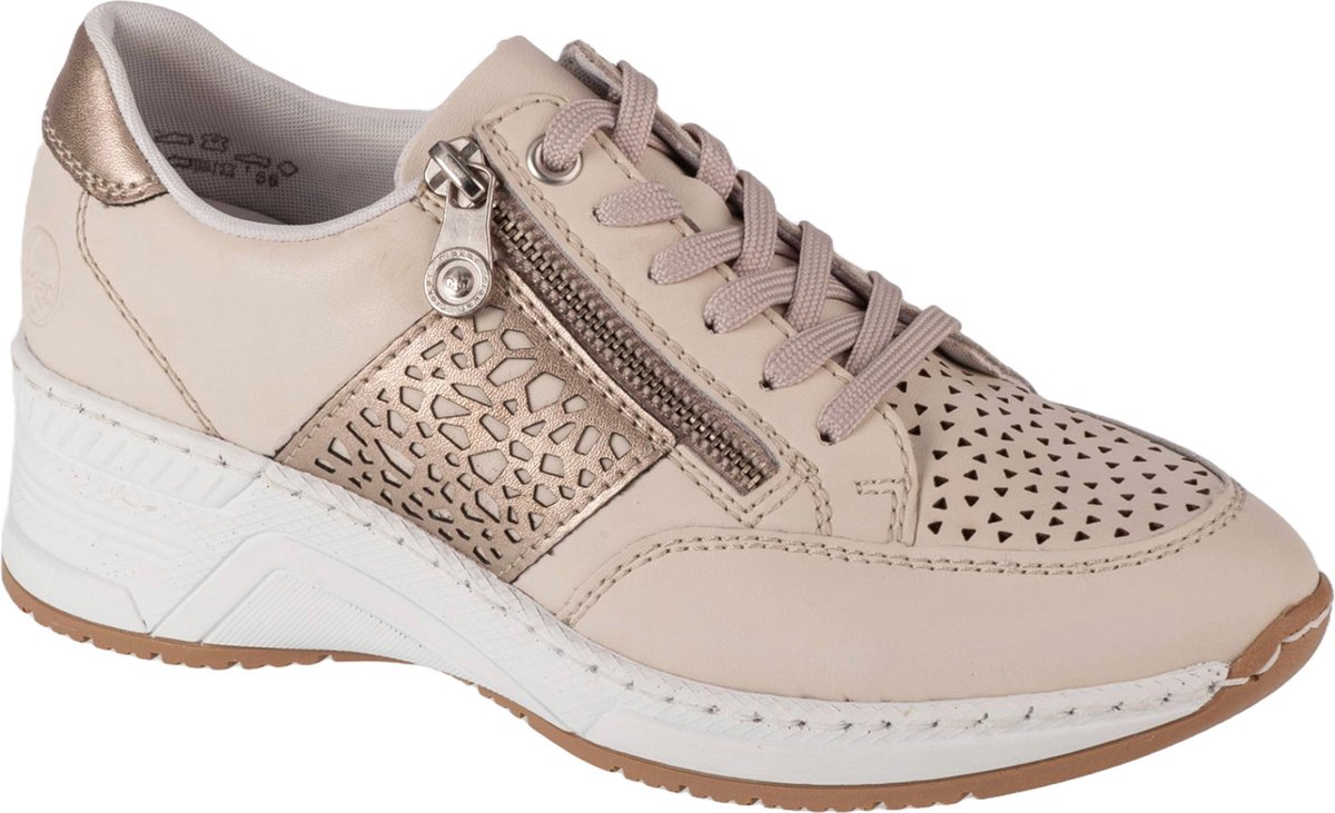 Rieker Dames Low Top Sneaker N4255, Vrouwen Lage Schoenen Blauw 12 42 Eu 1012378776