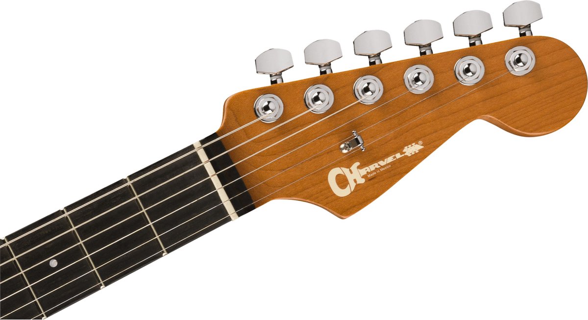 Charvel Pro-Mod DK24 HH 2PT EB Black - ST-Style elektrische gitaar