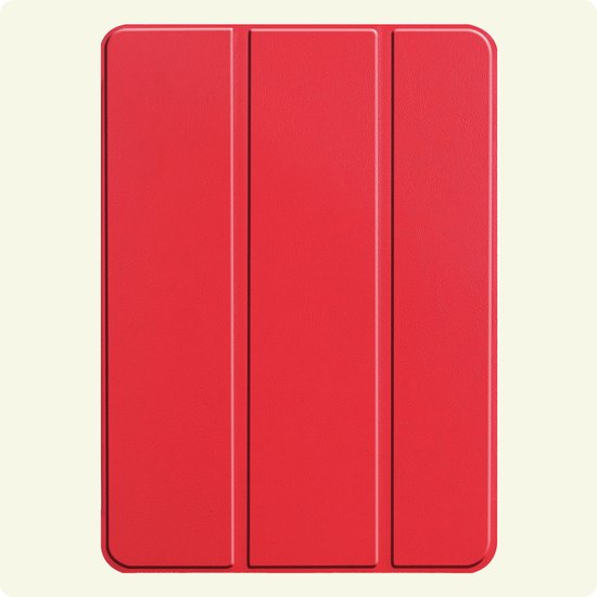 Étui pour iPad Pro 2024 (11 pouces) Étui de Luxe Book Case - Étui pour iPad Pro 2024 11 pouces (7e génération) Étui de protection - Rouge