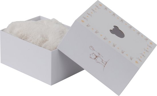 J-Line tapis Tête Ours - polyester - blanc