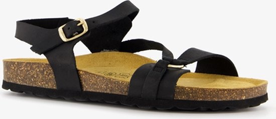 Hush Puppies leren dames sandalen zwart - Maat 39 - Echt leer