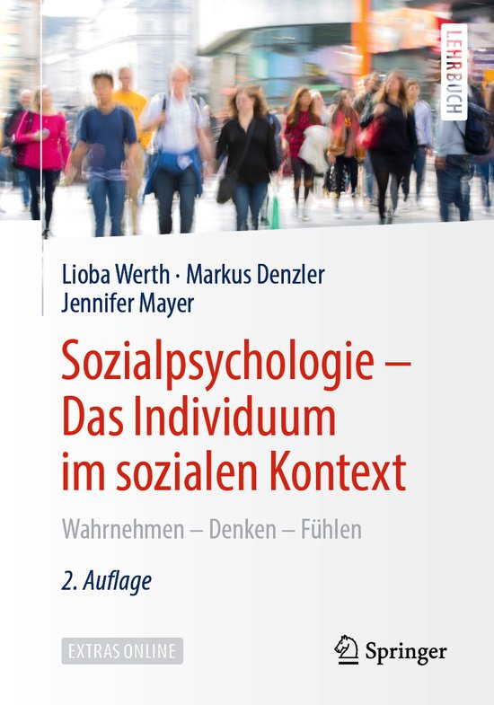 Sozialpsychologie Das Individuum im sozialen Kontext - cover