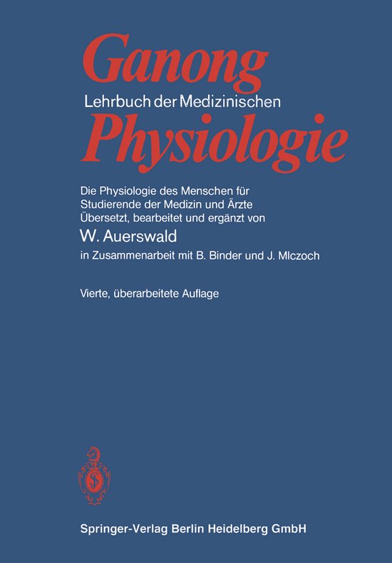 Lehrbuch der Medizinischen Physiologie