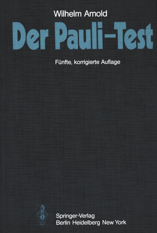 Der Pauli-test - cover