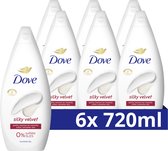 Dove Essential Care Verzorgende Douchegel - Silky Velvet - voor dagelijkse milde reiniging - 6 x 720 ml