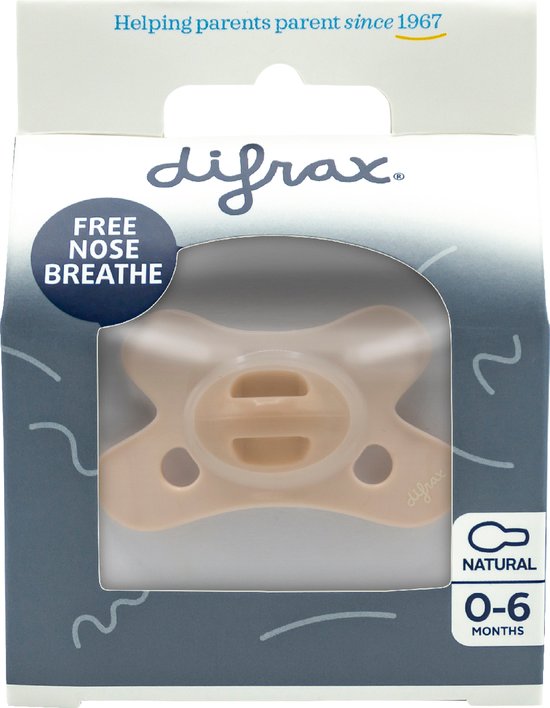 Difrax Fopspeen Natural 0+ mnd Earth van Merkloos — afbeelding 2