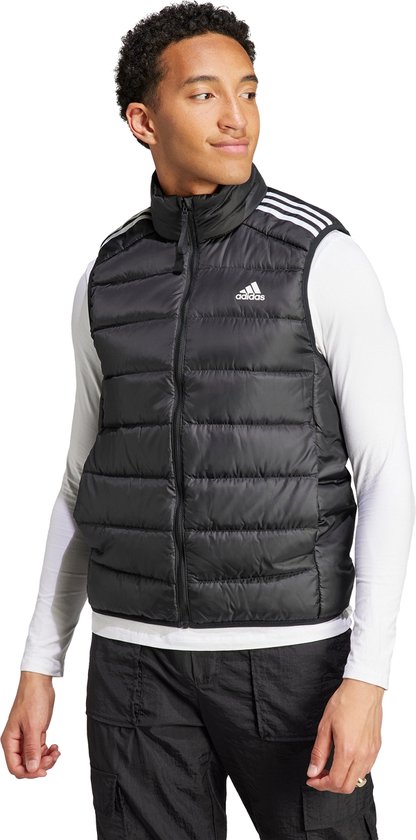Adidas Sportswear Essentials 3-Stripes Light Donsbodywarmer - Heren - Zwart