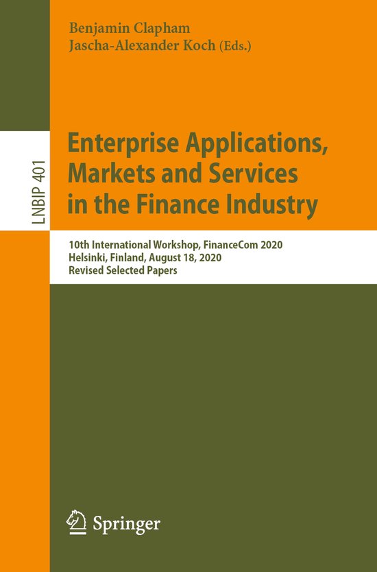 Enterprise Applications Markets and Services in the Finance  ... - cover