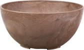 Artstone - Bowl Fiona - 25x12 - Oak - Bloempot voor binnen en buiten - Milieuvriendelijk - Sterk en licht - Met drainagesysteem