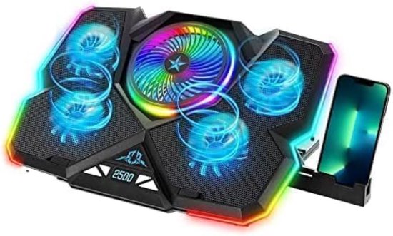 Laptop cooler - Laptop cooling pad - Cooling stand - Verstelbaar - Tegen oververhitting - Must have voor in de zomer voor uw laptop!
