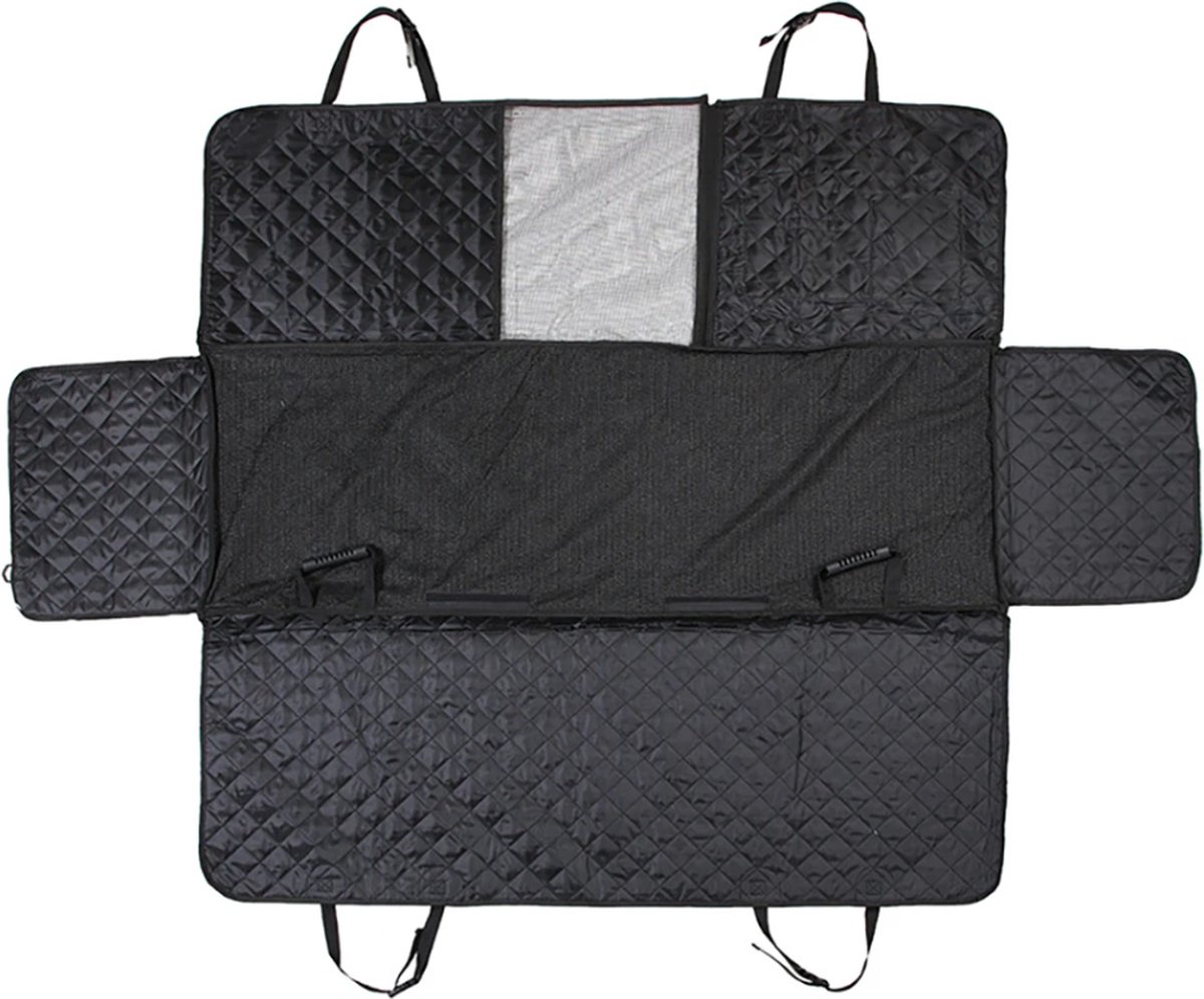 ItsIn® - Honden Autostoelhoes - Kijkraam - Zwart - Waterdicht - Kwaliteitsvol - Auto - Achterbank of Koffer - Veiligheid - Opengevouwde Formaat: 147x137cm