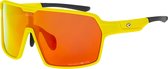 KRONOS Matt Geel Polarized Sportbril met UV400 Bescherming en Flexibel TR90 Frame - Unisex & Universeel - Sportbril - Zonnebril voor Heren en Dames - Fietsaccessoires - Oranje