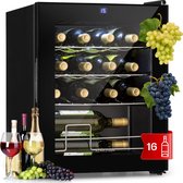 Klarstein Shiraz 16 Uno Wijnkoelkast - 42 Liter - Touch bedieningspaneel - 131 W - 5-18°C - Zwart