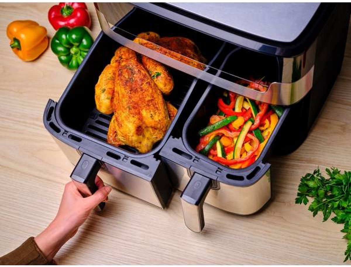 Afbeelding 2 van Moulinex Dual Easy Fry & Grill YY5233FB - Airfryer - 8 L - 2450 Watt