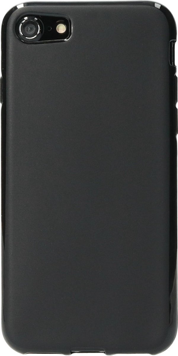 Mobiparts Hoesje geschikt voor Apple iPhone SE (2020) Telefoonhoesje Flexibel TPU | Mobiparts Classic Backcover | iPhone SE (2020) Case | Back Cover - Matt Black | Zwart