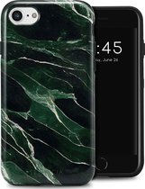 Selencia Hoesje Geschikt voor iPhone 6 / 6s / 7 / 8 / SE (2020) / SE (2022) Hoesje - Selencia Vivid Backcover - Chic Marble Quartz