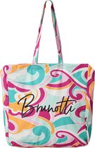 Brunotti Tammy-Swirl Dames Bag - Oranje, Roze, Groen, Wit - ONE SIZE
