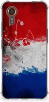 Telefoon Hoesje Geschikt voor Samsung Galaxy Xcover 7 Leuk Hoesje met transparante rand Nederlandse Vlag