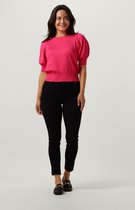 Minus Liva Knit Tee Tops & T-shirts Dames - Shirt - Fuchsia - Maat XL