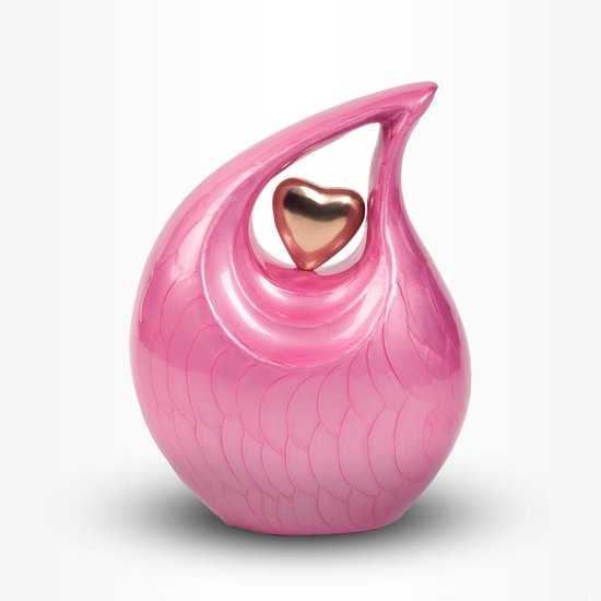 Teardrop Urn Groot 3 liter Roze Goud