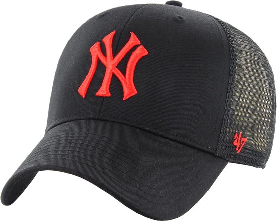 47 Brand MLB New York Yankees Branson Cap B-BRANS17CTP-BKN, Unisex, Zwart, Pet, maat: One size