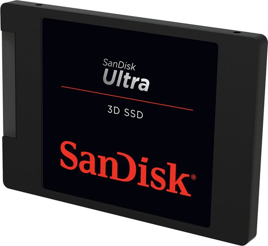 SanDisk Ultra 3D SSD 1TB SATA 2.5インチ SanDisk Ultra 3D 1 TB SATA III SSD - 560 MB/s lezen - 520 MB/s
