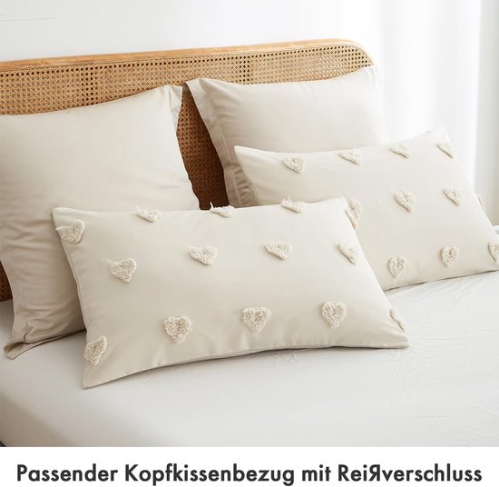 Sofiben - Budgetline - Belle Rose - Dekbedovertrek Met Een Doorlopende Rits Over 3 Zijden Afm 140 X 200 Cm