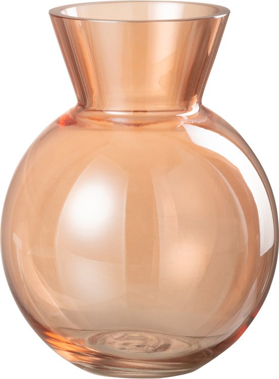 J-Line vase Lucy - verre - orange - small