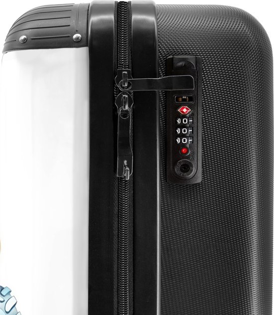 NoBoringSuitcases.com® - Valise cabine enfant Voiture - Orange - Garçon - Enfant - Bagage à main - Valise de voyage - Valise chariot - Valises 55x40x20 cm - 55x35x25 cm