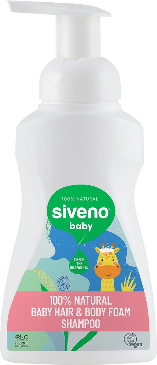 Goedkoopste Siveno Neutraal 100 Natuurlijke Schuimende Baby Shampoo 250ml - Chemicaliënvrij - Kaneel extract