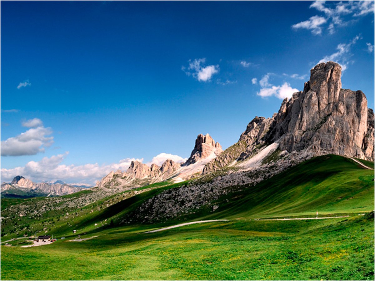 Fotobehang - Passo di Giau - Dolomites, Italy.