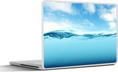 Laptop sticker - 14 inch - Zee - Wolken - Blauw - 32x5x23x5cm - Laptopstickers - Laptop skin - Cover