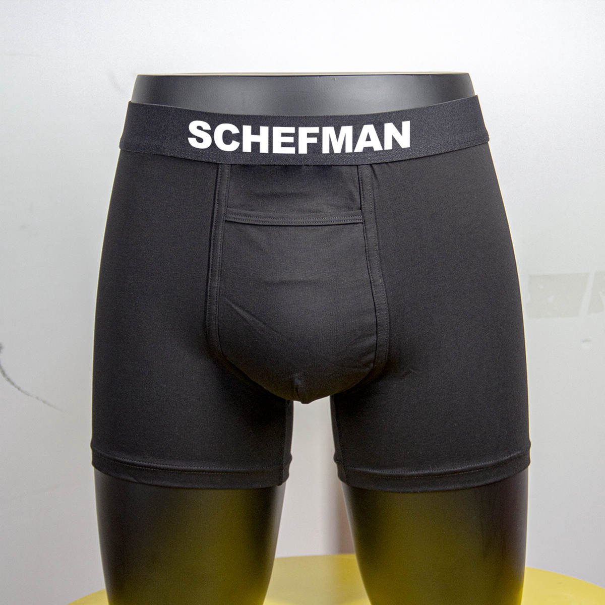 SCHEFMAN® 2-pack boxershorts voor heren | 2 Stuks | Zwart & Wit - Medium