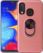 Hoesje Geschikt Voor Samsung Galaxy A20S hoesje Shockproof Armor case - back cover – TPU – Licht Roze