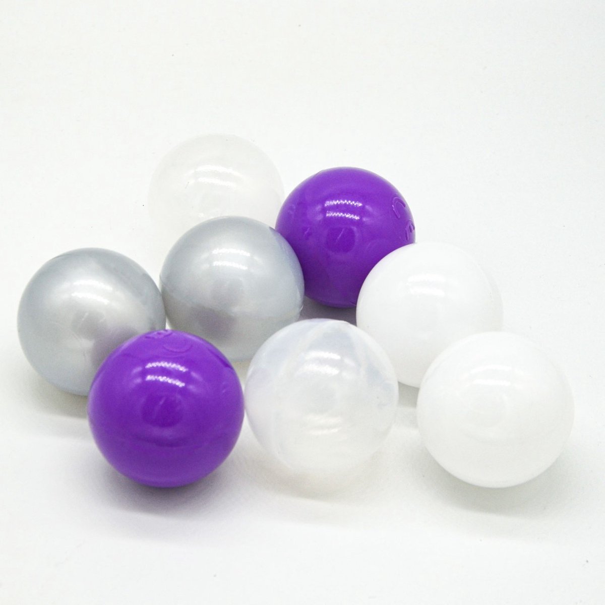 Ballenbad met 200 ballen Wasbare hoes 90 x 30 cm Grijs / Wit