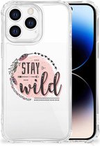 Telefoonhoesje  iPhone 14 Pro Telefoontas met transparante rand Boho Stay Wild