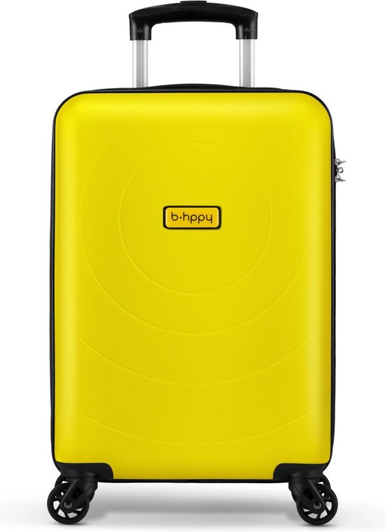 BHPPY Handbagage koffer met 4 wielen - 55 cm - 33L - Geel