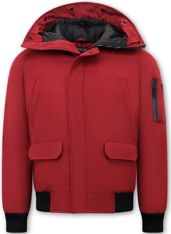 Korte Model Heren Winterjas - 8821 - Rood