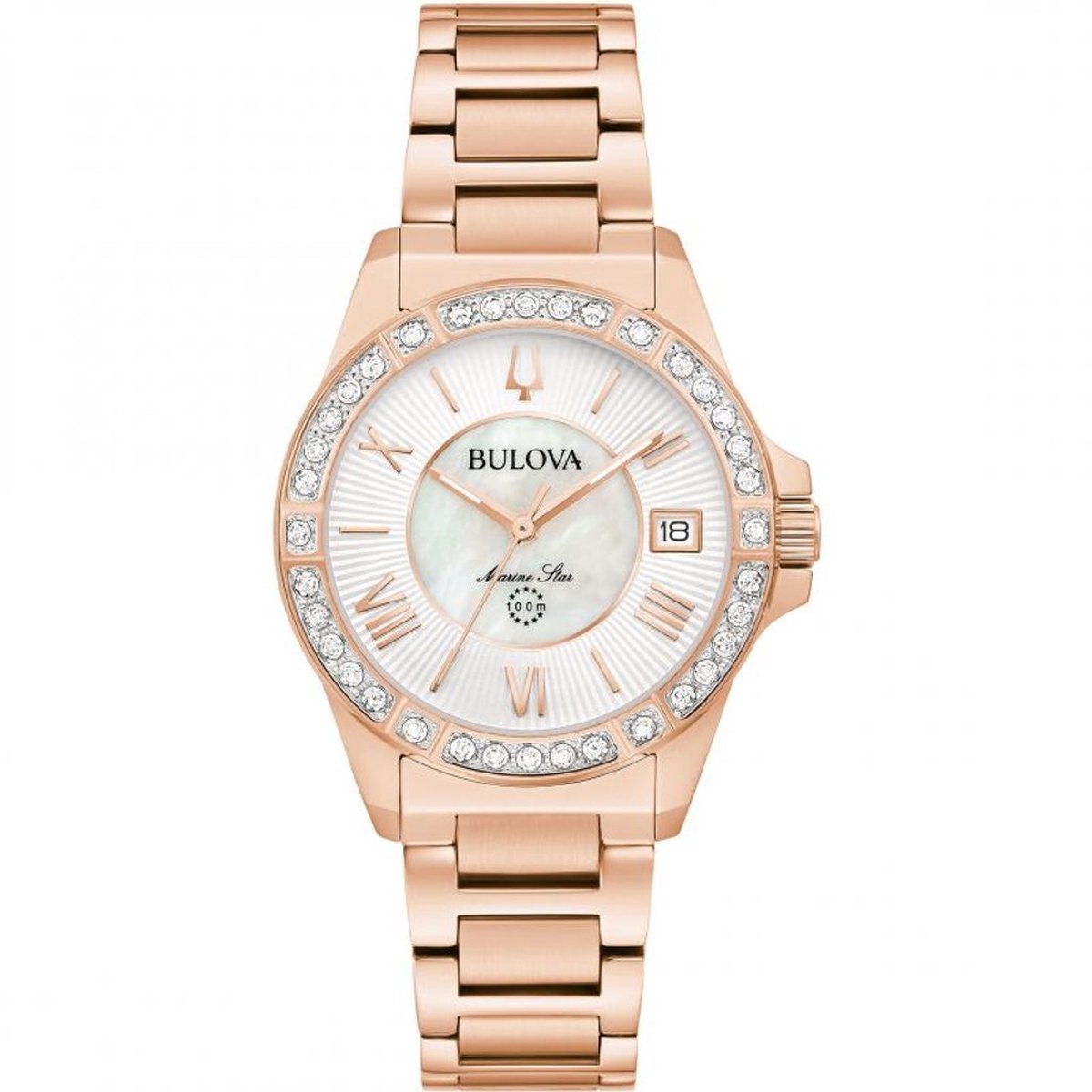 Bulova Marine Star 98R295 Horloge - Staal - Rosékleurig - Ø 32 mm