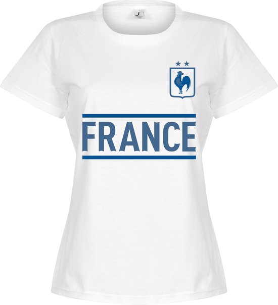 Frankrijk Team T-Shirt - Wit - Dames - XL - 14