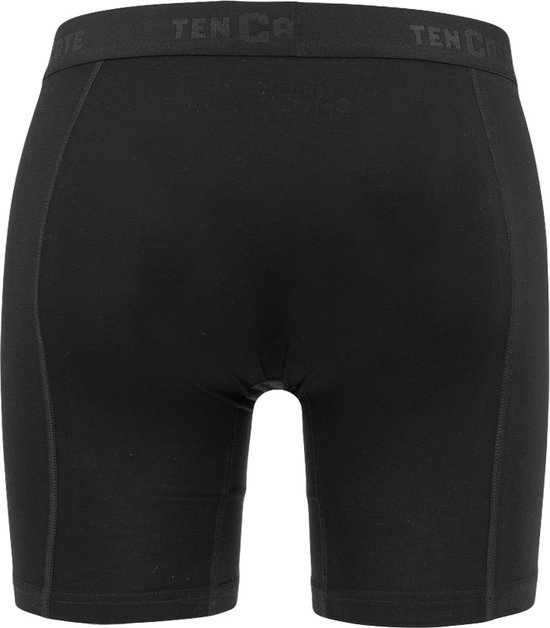 ten Cate Basics men shorts longs en viscose de bambou (pack de 4) - boxers pour hommes jambes longues - noir - Taille: M