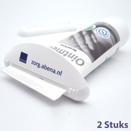 ABENA Tube Uitknijper - 2 Stuks - Eenvoudig en met Weinig Kracht Alles uit de Tube - Tubeknijper voor Tubes tm 6,5cm - Ook Geschikt voor de Meeste Tandpasta Tubes - Voorkomt Verspilling