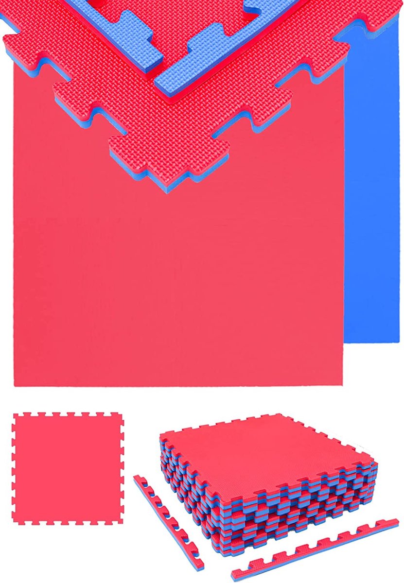 3.2m² Vechtsport Mat 2cm 8 Judo Matten voor Thuis 63x63cm Tatami