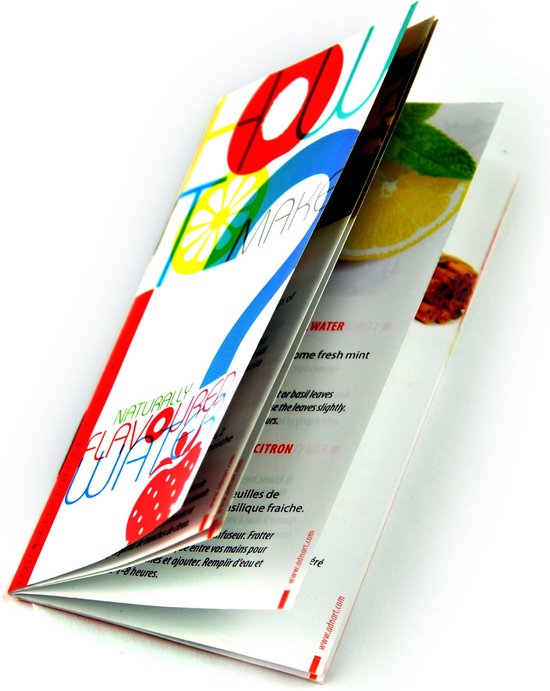 Asobu Flavour It Drinkbeker - Glas - Incl. Fruitinfuser - 480 ml - Groen/Zilver