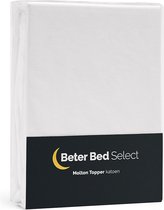 Beter Bed Select Molton Topper 140 x 200 cm - Matrasbeschermer - Matrashoes - 10 cm - Wit