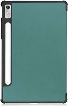 Lenovo Tab P11 Pro Gen 2 Bookcase hoesje - Just in Case - Effen Groen - Kunstleer