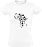 Afrika Dames T-shirt | Muziek | Roots | muzieknoten | noten | Madagaskar